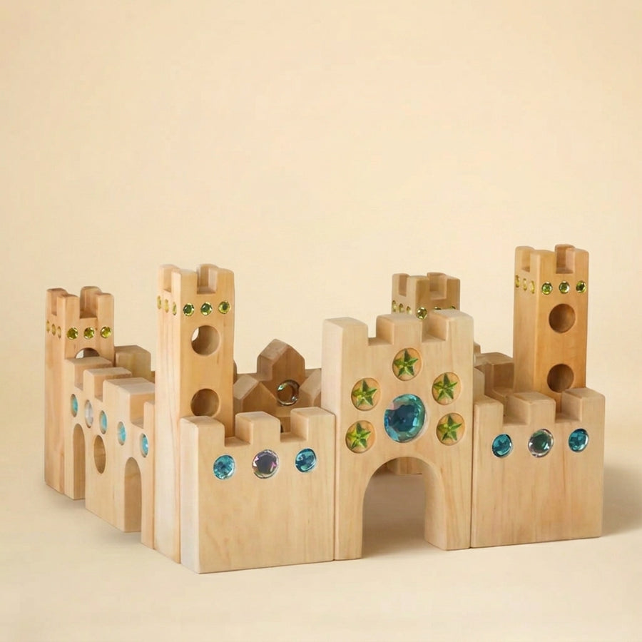 Bauspiel Large Fairytale Castle, 16-Piece Set