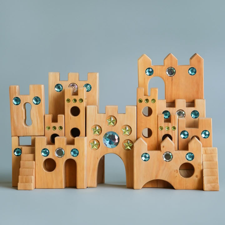 Bauspiel Large Fairytale Castle, 16-Piece Set