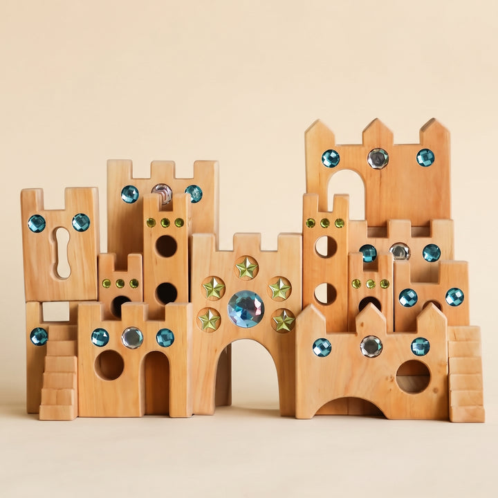Bauspiel Large Fairytale Castle, 16-Piece Set