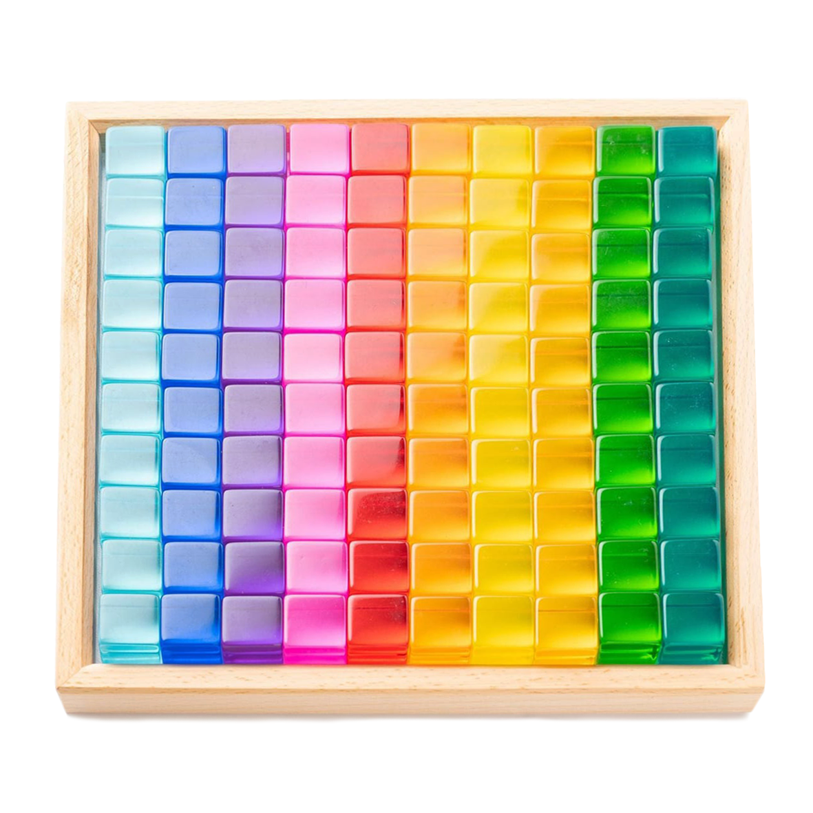 Pre-Order Bauspiel Lucent Cubes, Set of 100