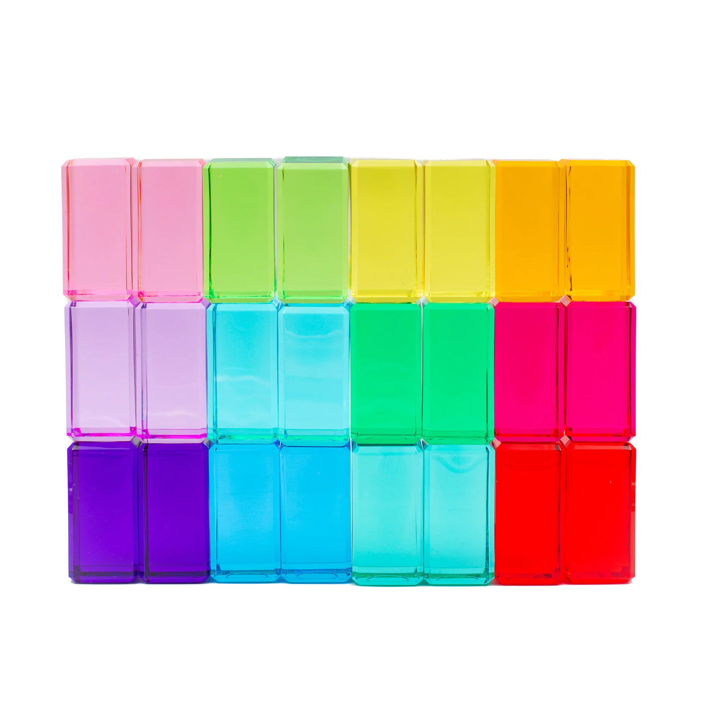 Pre-Order Bauspiel Luminous Blocks, 24-Piece Set