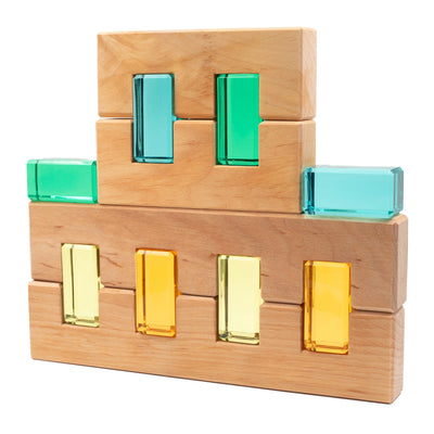 Pre-Order Bauspiel Luminous Blocks, 24-Piece Set