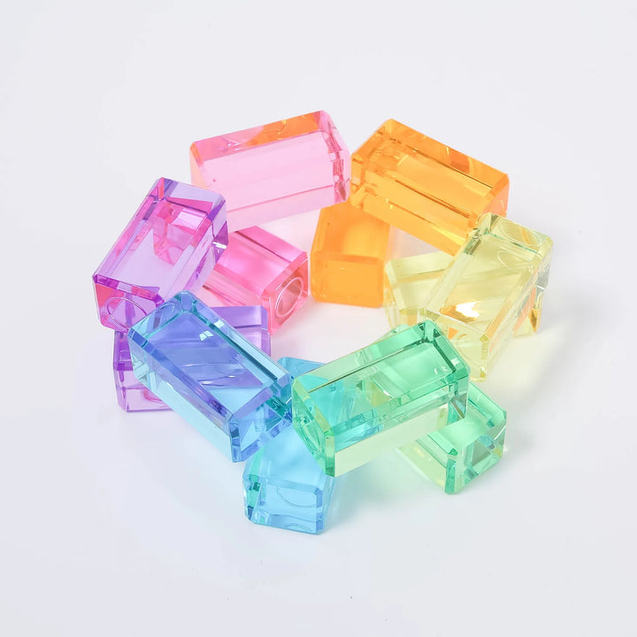 Bauspiel Luminous Blocks, Pastel, 12-Piece Set