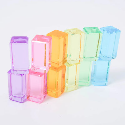 Pre-Order Bauspiel Luminous Blocks, Pastel, 12-Piece Set