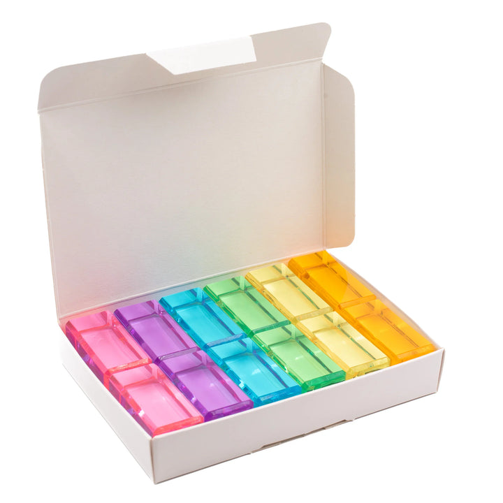 Bauspiel Luminous Blocks, Pastel, 12-Piece Set