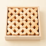 Bauspiel X-Blocks, 48-Piece Set in Wooden Tray · view 3
