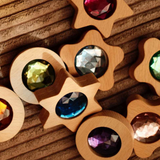 Bauspiel Sparkling Nuggets (Play Coins), 12-Piece Set, in play, photo 2 of 3 · view 3