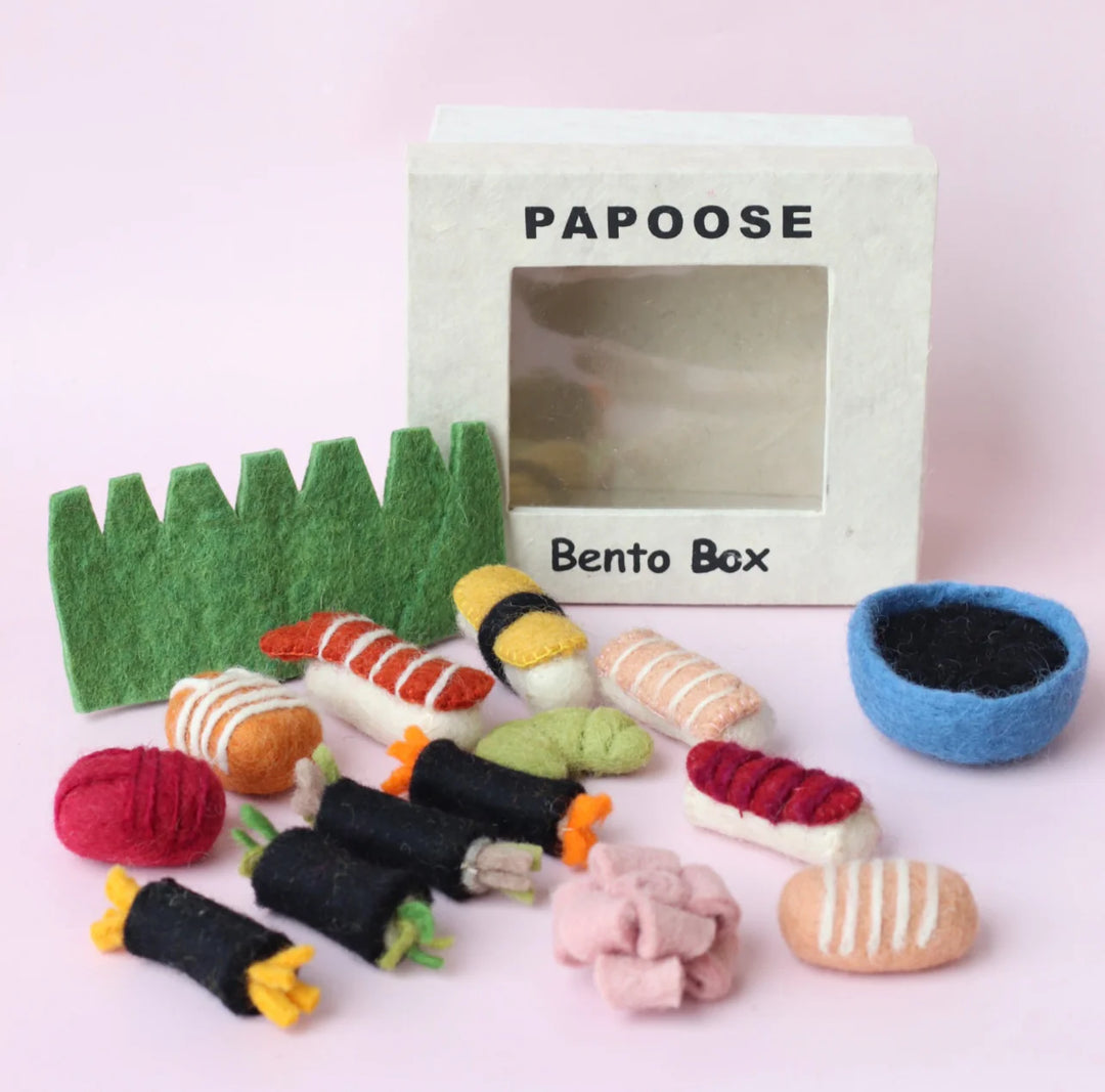 Papoose Felt Sushi Bento Box, Set of 15