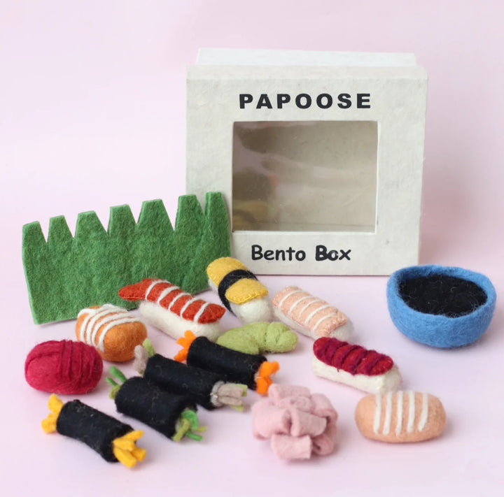 Papoose Felt Sushi Bento Box, Set of 15