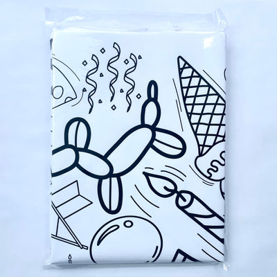 Happy Birthday Coloring Tablecloth