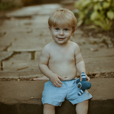 Blue Airplane Rattle