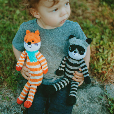 Plush Raccoon Baby Toy