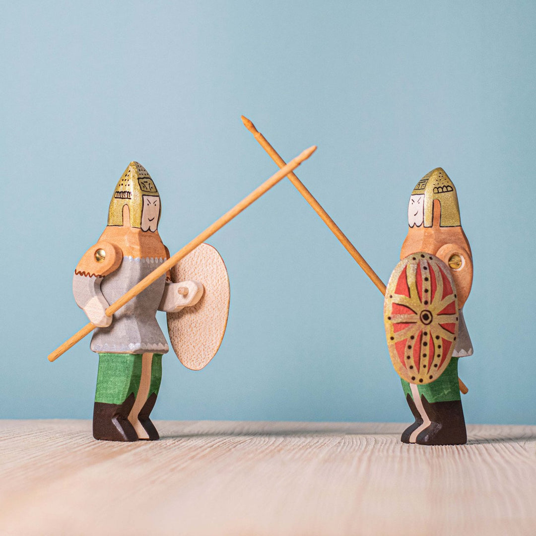 Bumbu Dacian Knight, Spear, Shield and Dragon Flag Set