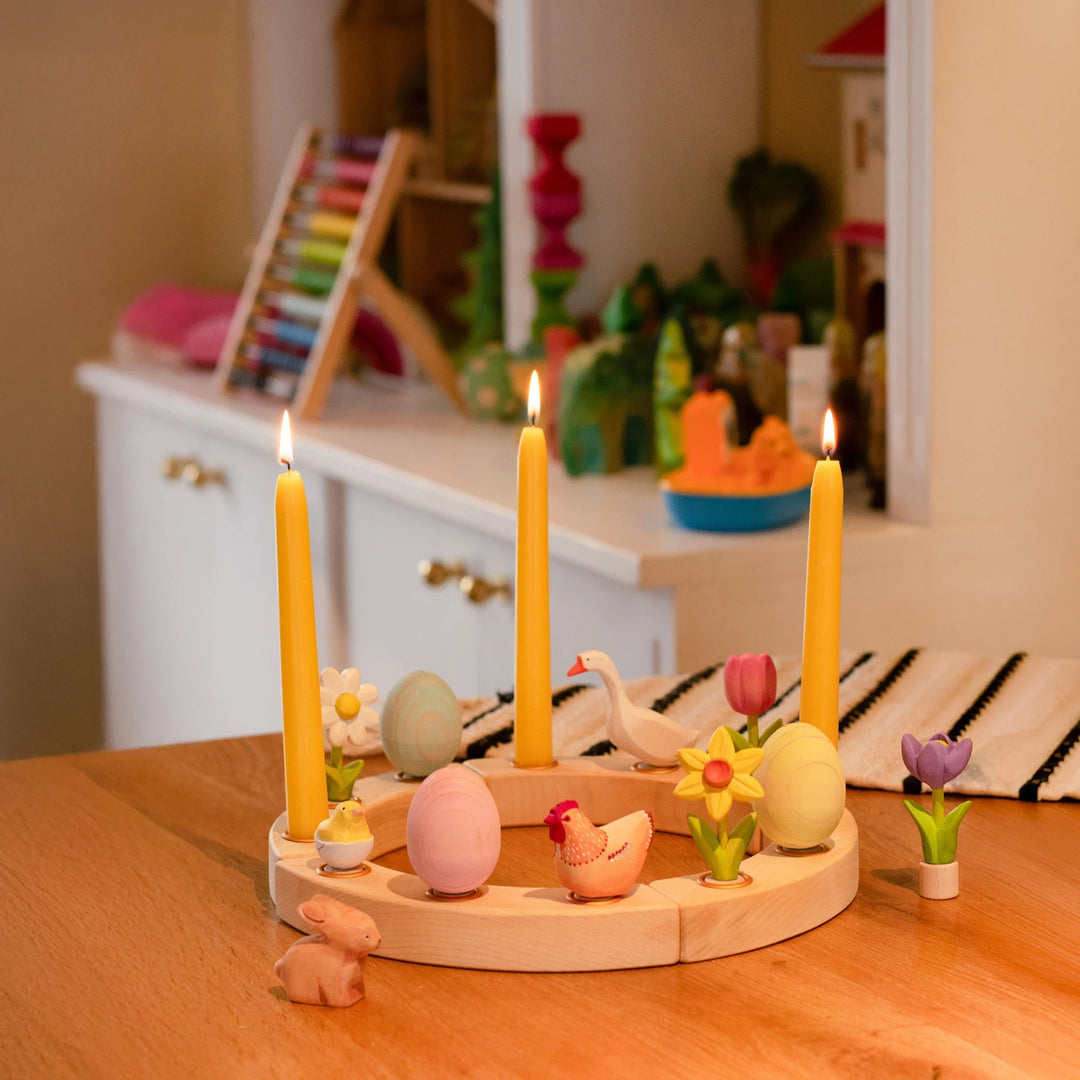 Bumbu Toys Wooden Easter Celebration Ring Set