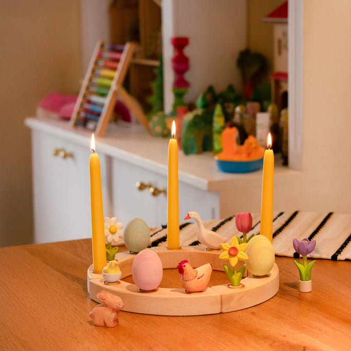Bumbu Toys Wooden Easter Celebration Ring Set