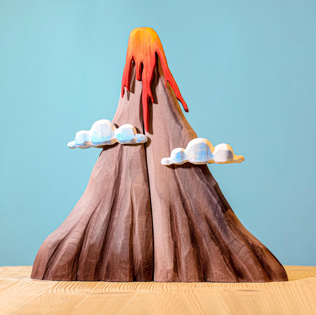 Volcano, Lava & Clouds
