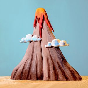 Volcano, Lava & Clouds