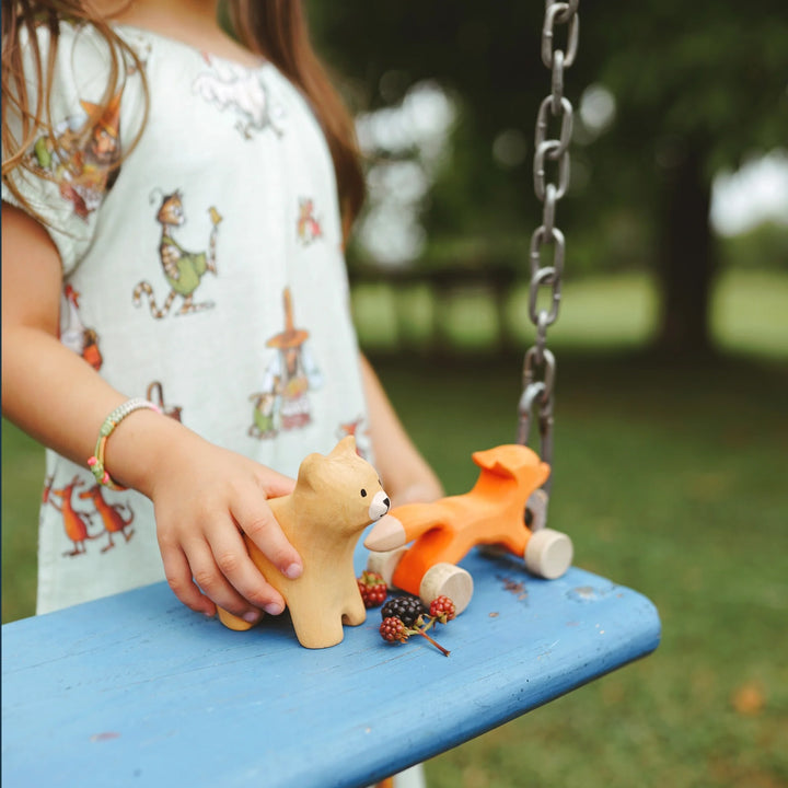 Bumbu Wooden Fox Push Toy