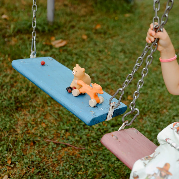 Bumbu Wooden Fox Push Toy