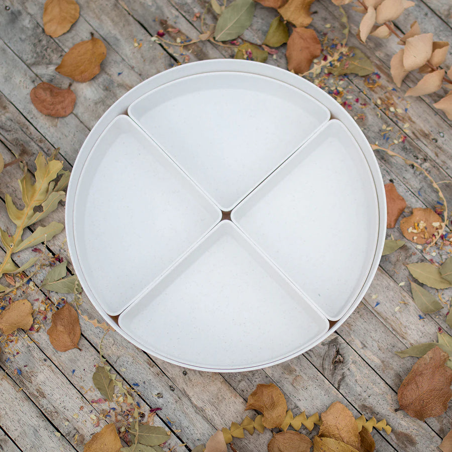 Busy Bee Tray, 4 Quarter Inserts, and Lid Set