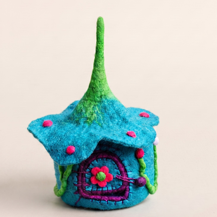 Buttercup Fairy House, Blue