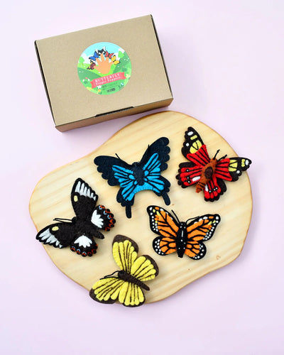 Butterflies Finger Puppet Set of 5