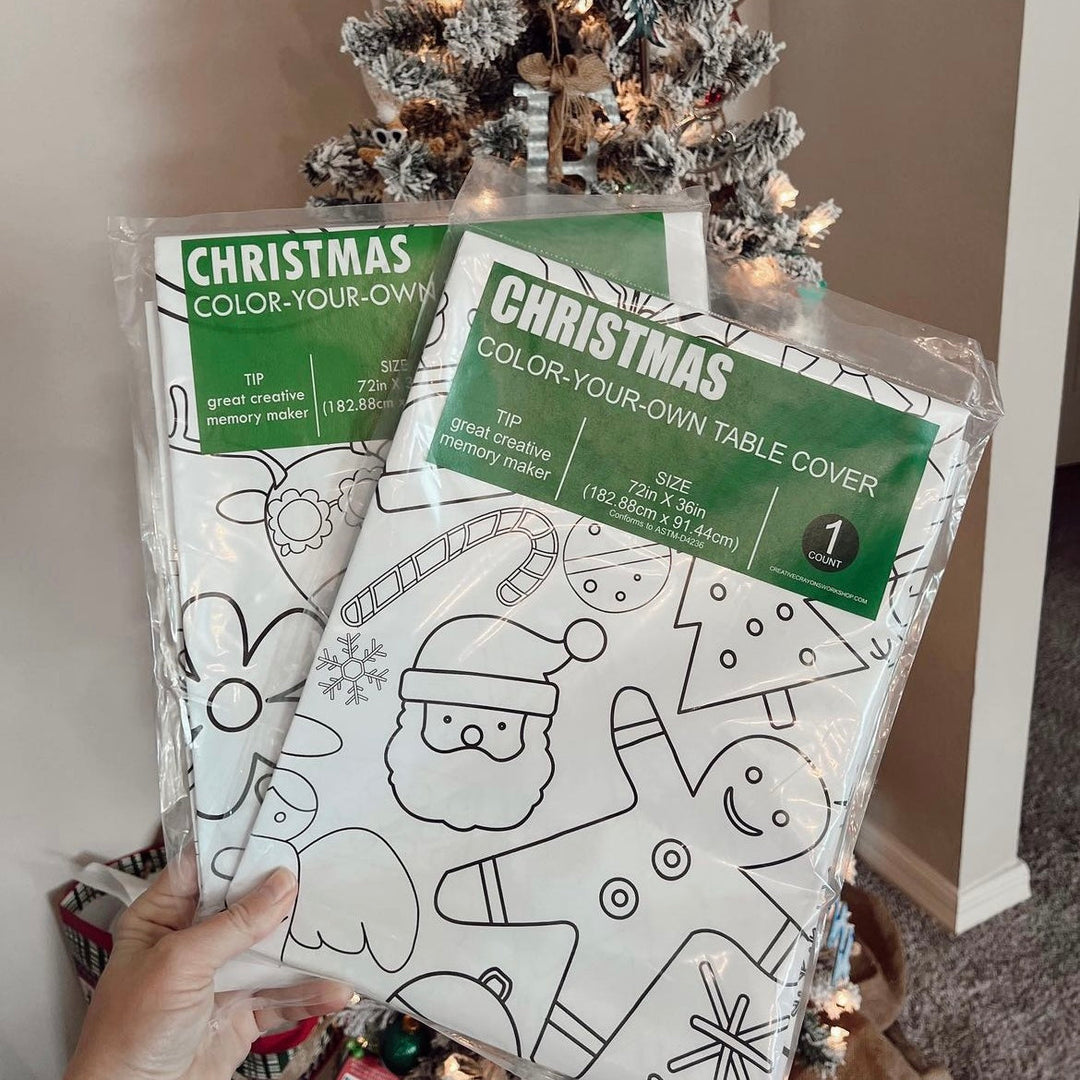 Christmas Coloring Tablecloth