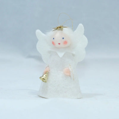 Pre-Order Christmas Angel with Jingle Bell, White Hair (Ships in November)