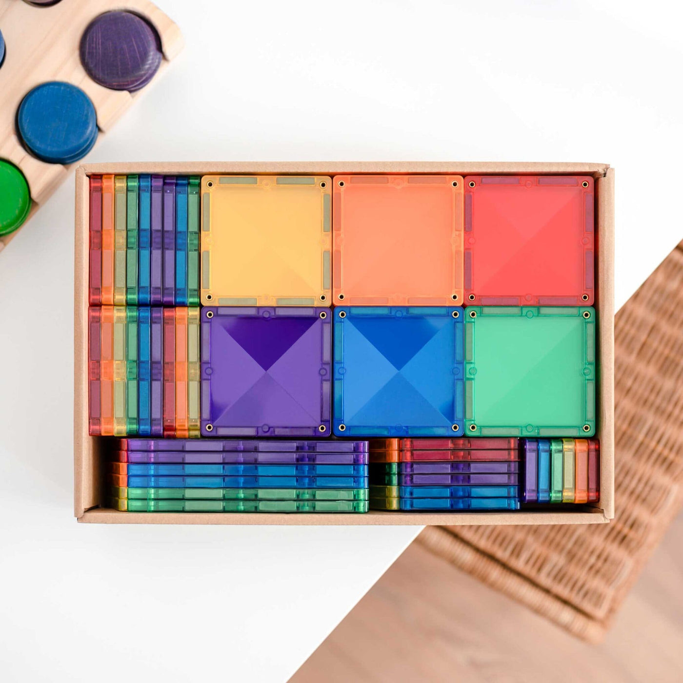 Connetix Tiles 102 Rainbow Piece Creative Pack