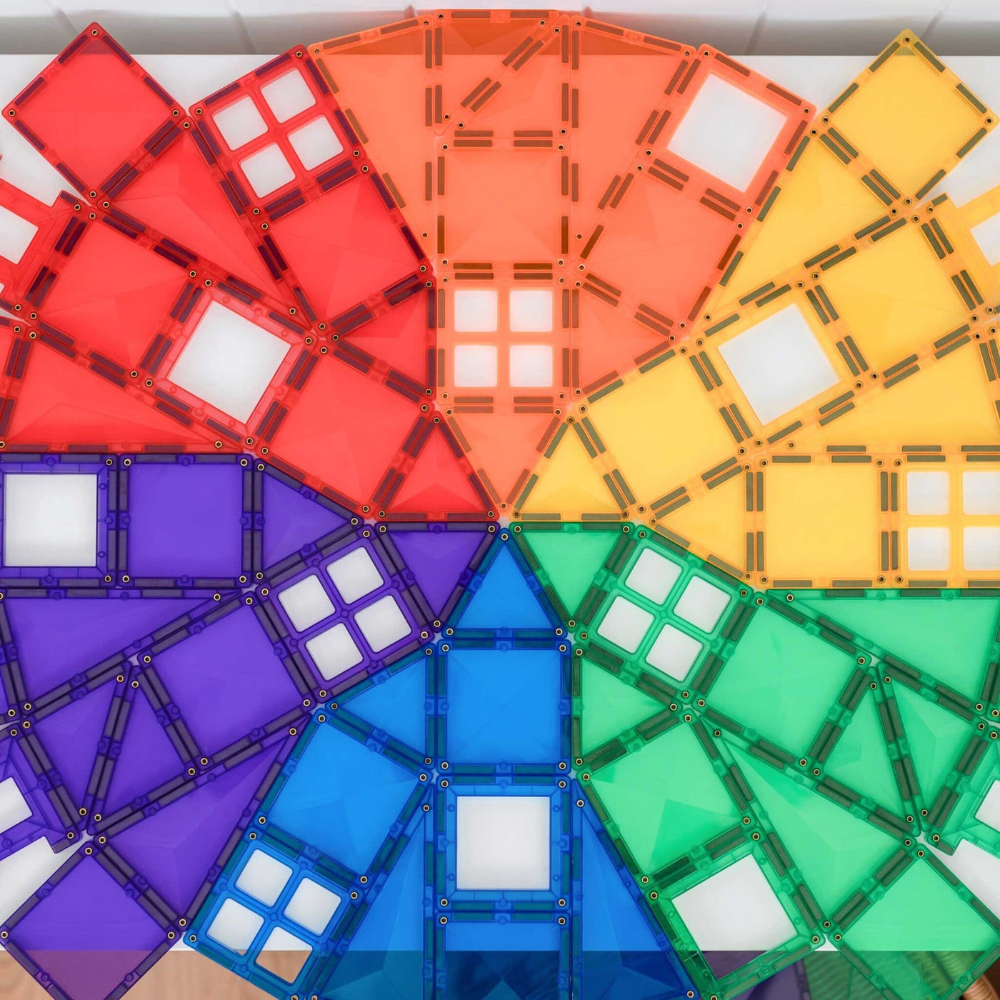 Connetix Tiles 102 Rainbow Piece Creative Pack