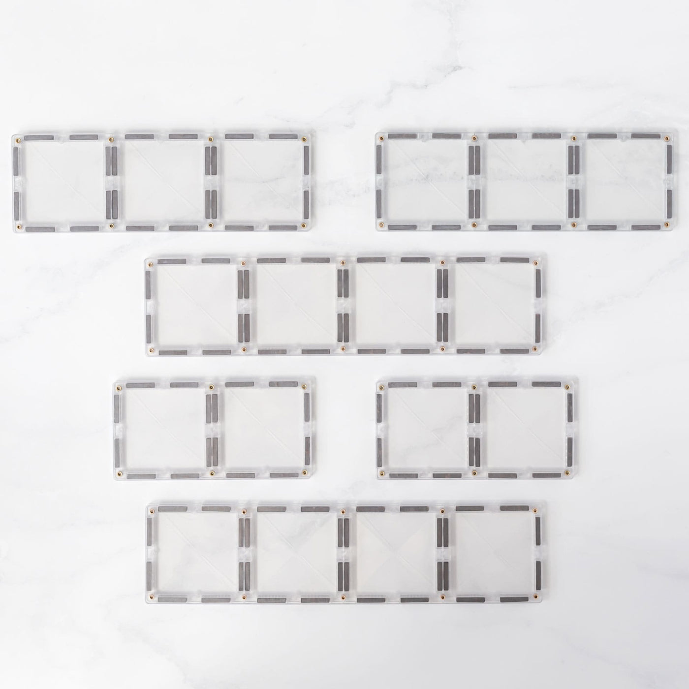 Connetix Tiles 12 Piece Clear Rectangle Pack