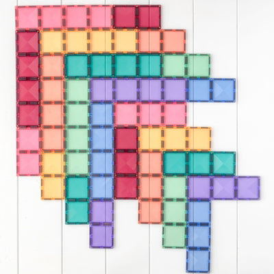 Connetix Tiles 24 Piece Pastel Rectangle Pack