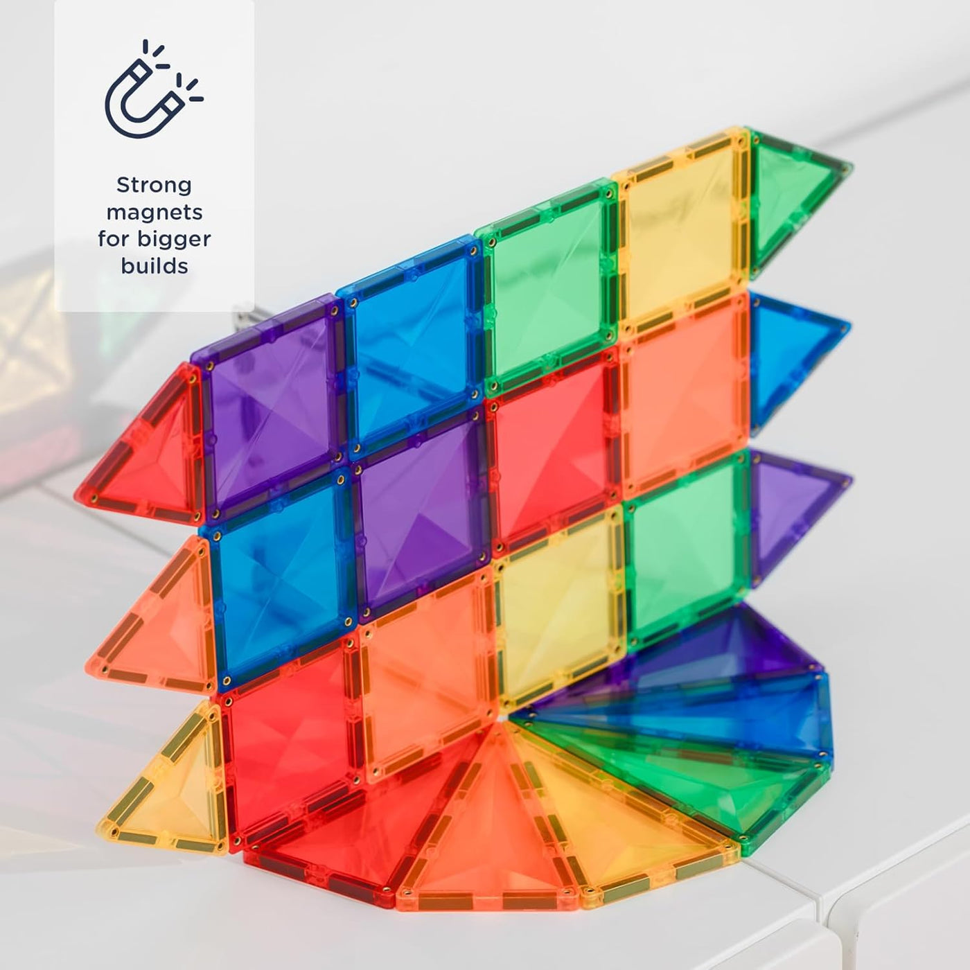 Connetix Tiles 24 Piece Rainbow Mini Pack