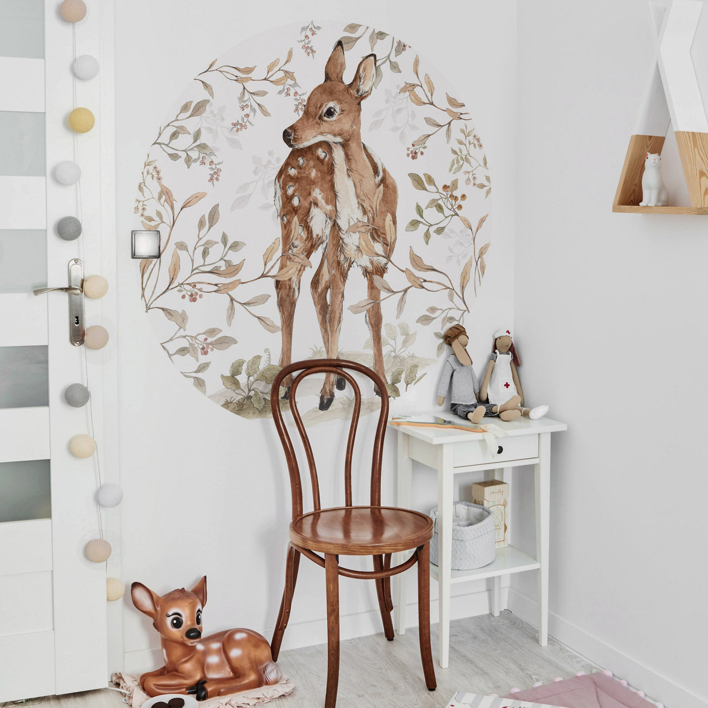 Deer in a Circle Wall Decal Set