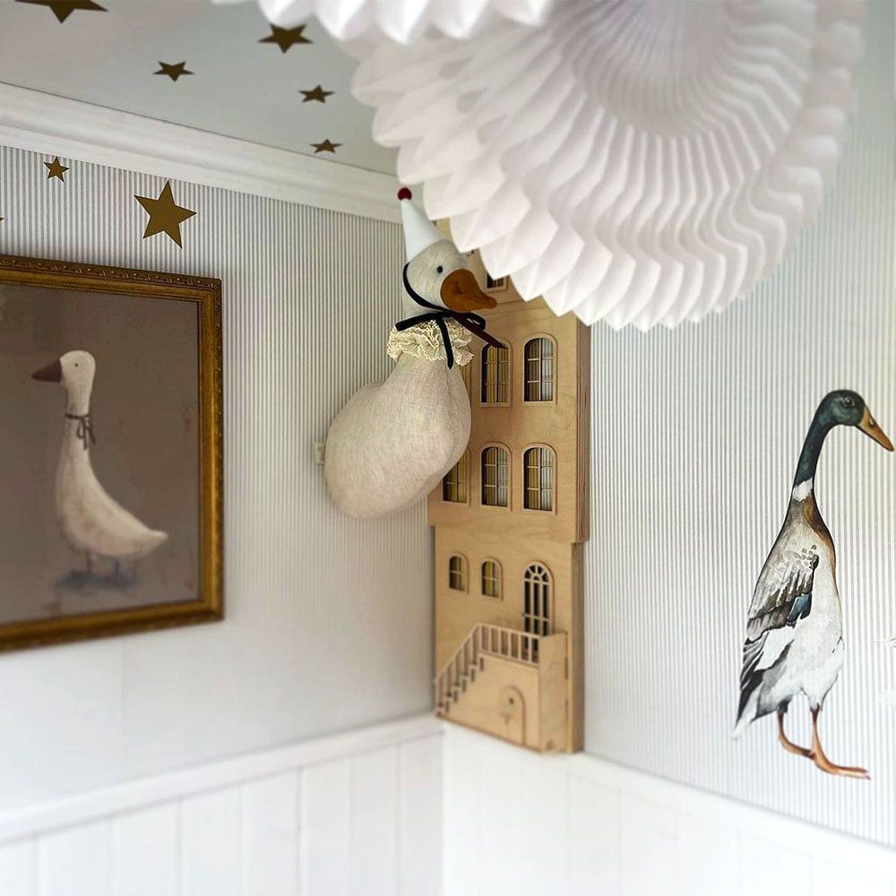 White Ducks Wall Decal Set