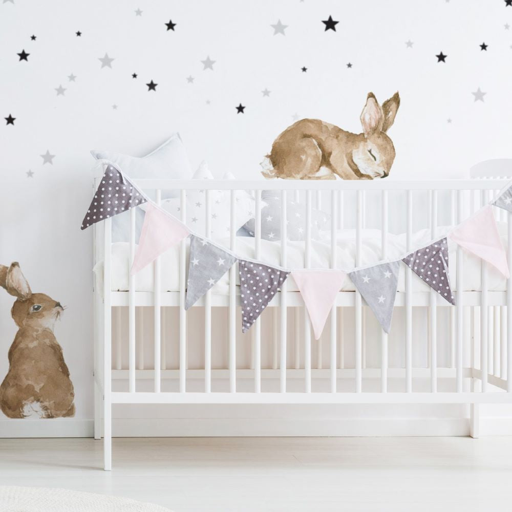 Happy Rabbits Wonderland Wall Decal Set