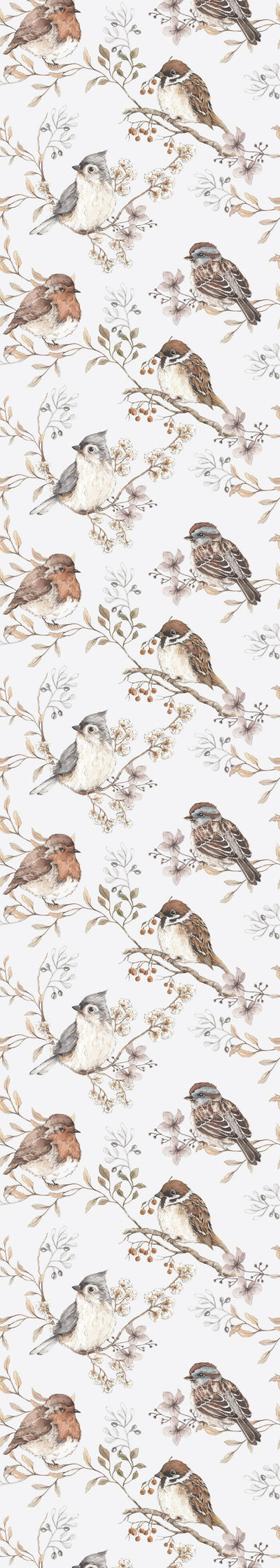 White/Gray Birds Wallpaper