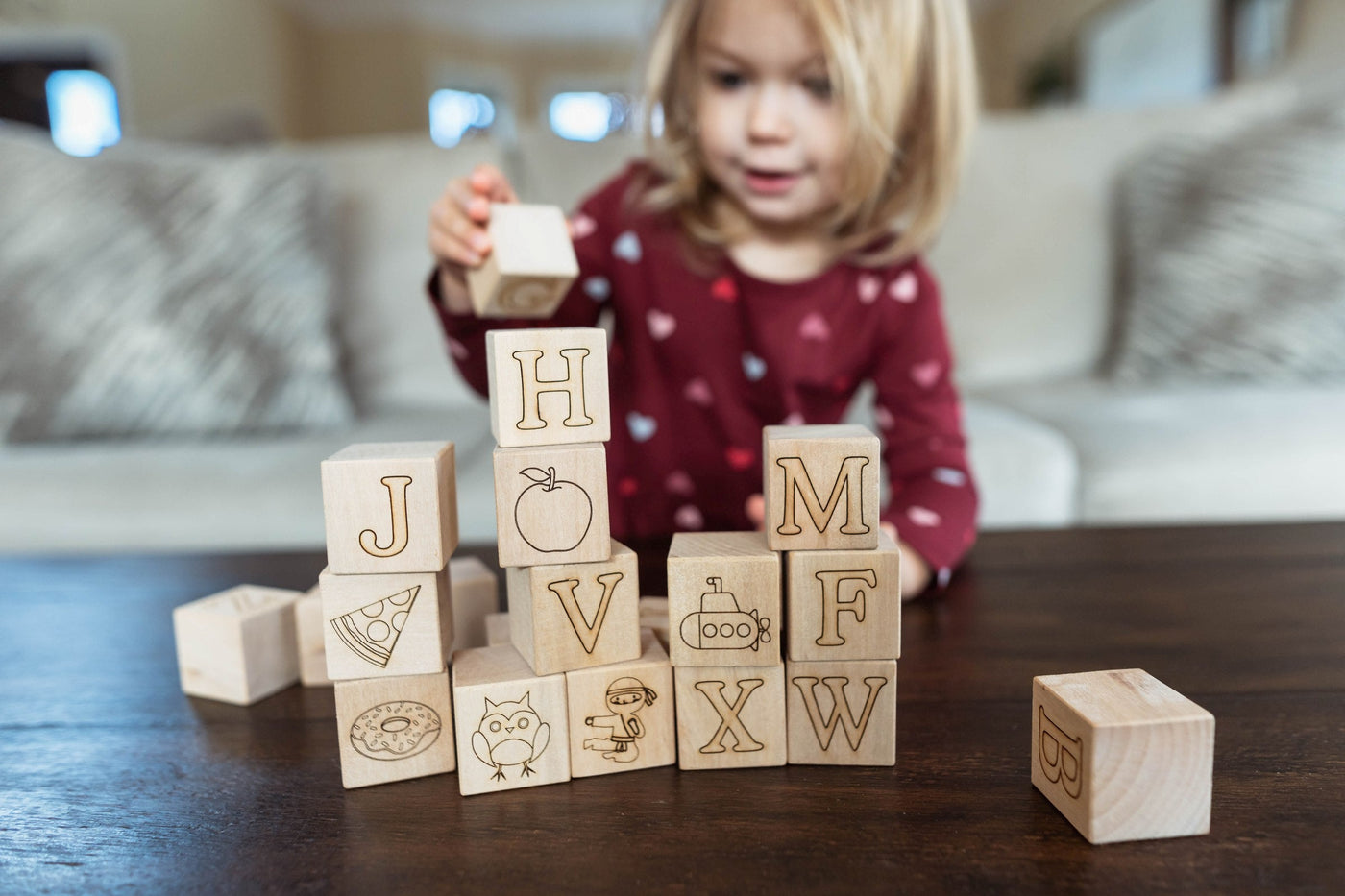 Bannor Maple ABC Block Set