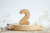 Wooden Number, a hand-carved wooden toy by Tiny Fox Hole. · view 3