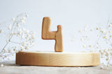 Wooden Number, a hand-carved wooden toy by Tiny Fox Hole. · view 5