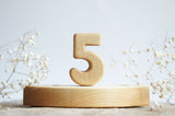 Wooden Number, a hand-carved wooden toy by Tiny Fox Hole. · view 6
