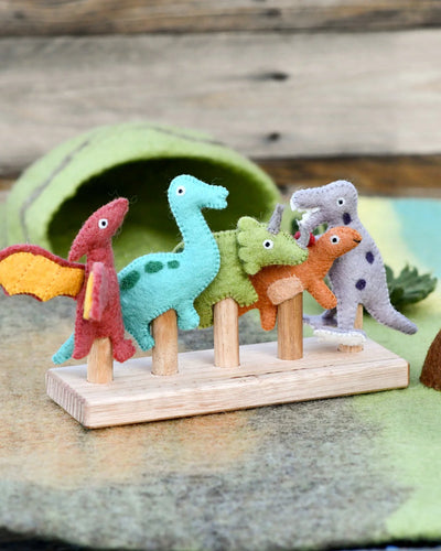 Dinosaur Finger Puppet Set of 5