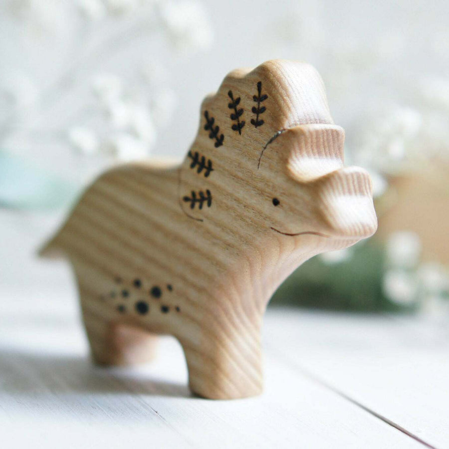 Wooden Triceratops
