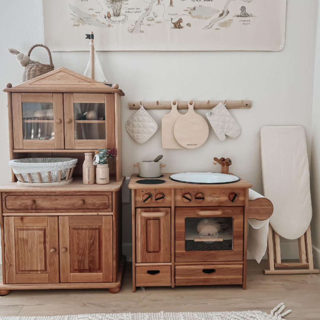Drewart Kitchen Cupboard, Natural – My Toy Wagon - Main Image