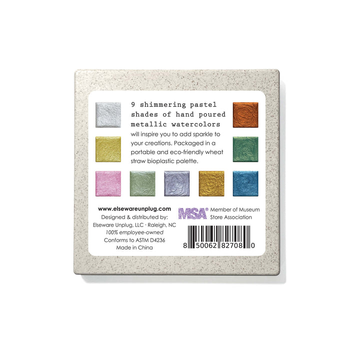 Watercolor Essentials Bundle | Bamboo Case, Metallics, &amp; Paper Pad