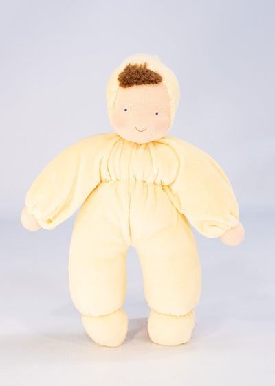 Evi Cuddle Baby Waldorf Doll, Yellow