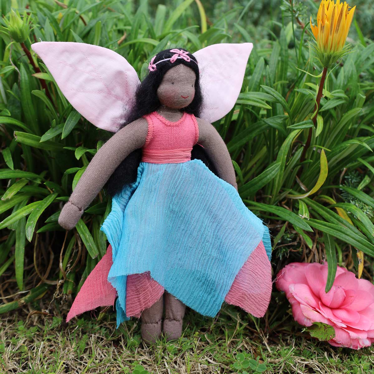 Evi Doll Kerchief Fairy, Dark Skin