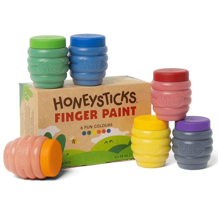 Honeysticks Finger Paints 6pk 55ml