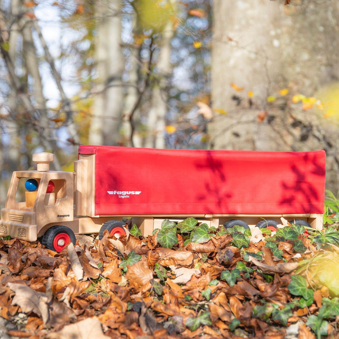Fagus Wooden Semi-Truck and Trailer