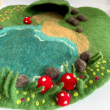 Fairy Pond felt play mat, detail view · view 2